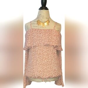 A. BYER Off the shoulders Boho Blouse with flowy sleeves